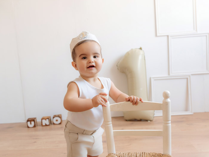 Sesión de fotos de cumpleaños smash cake en La Sagra, Toledo.