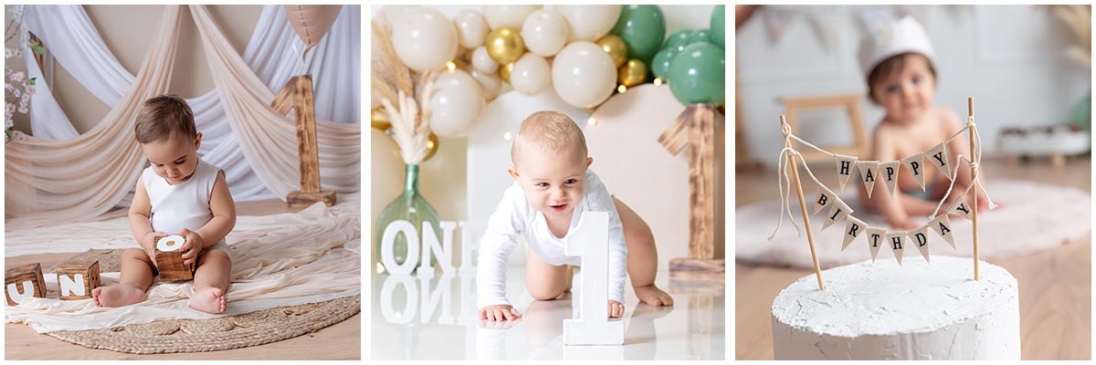 Sesión de fotos de cumpleaños smash cake en La Sagra, Toledo.